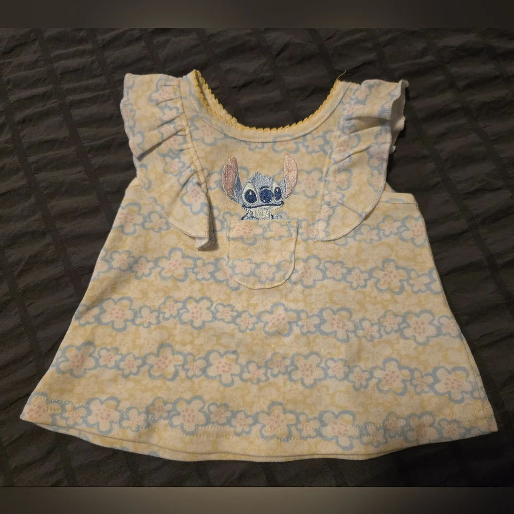 NEW Disney Baby Stitch Short And Shirt Set Set 0-3Months
